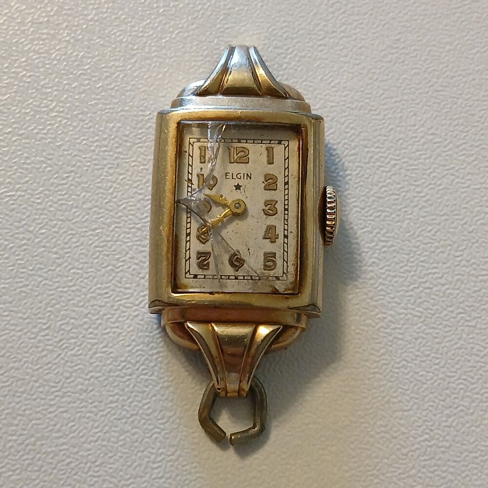 Parts/Repair Vintage 1930s Elgin Women's Watch 10k Gold Filled Mechanical 14.5mm